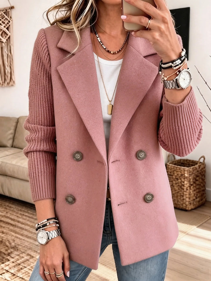 Lottie - Blød blazer i blandede materialer