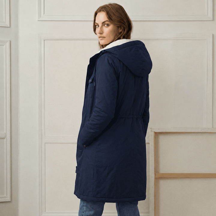 Clarice - Vandafvisende hættejakke i lang model