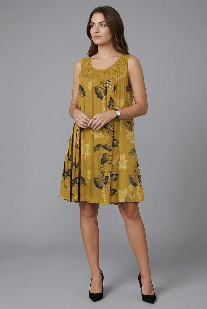 Ariadne - Elegant blomstret shiftkjole