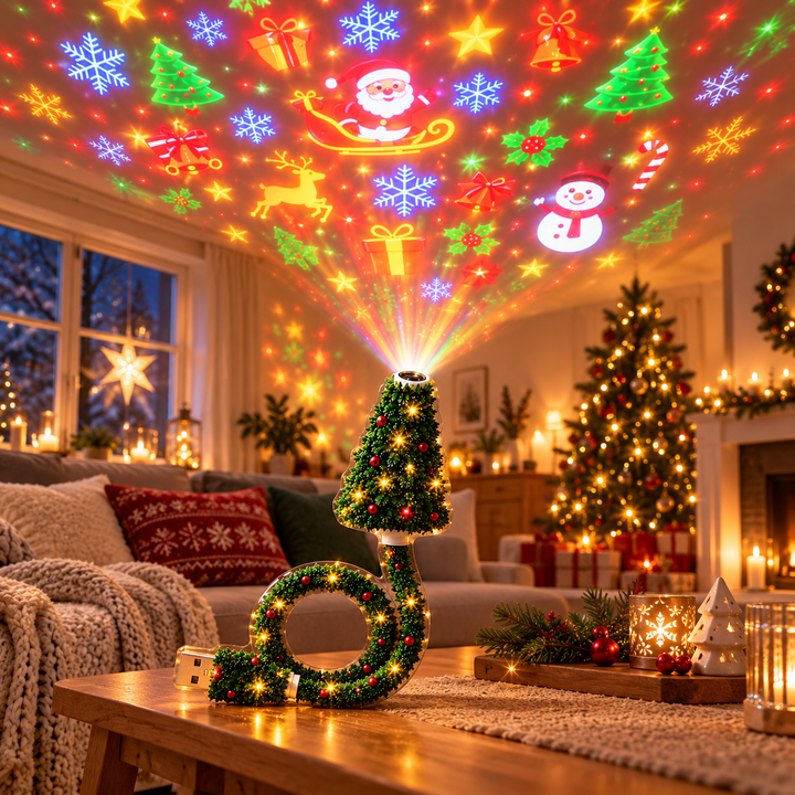 Festelle - LED-projektorlampe til juletræ