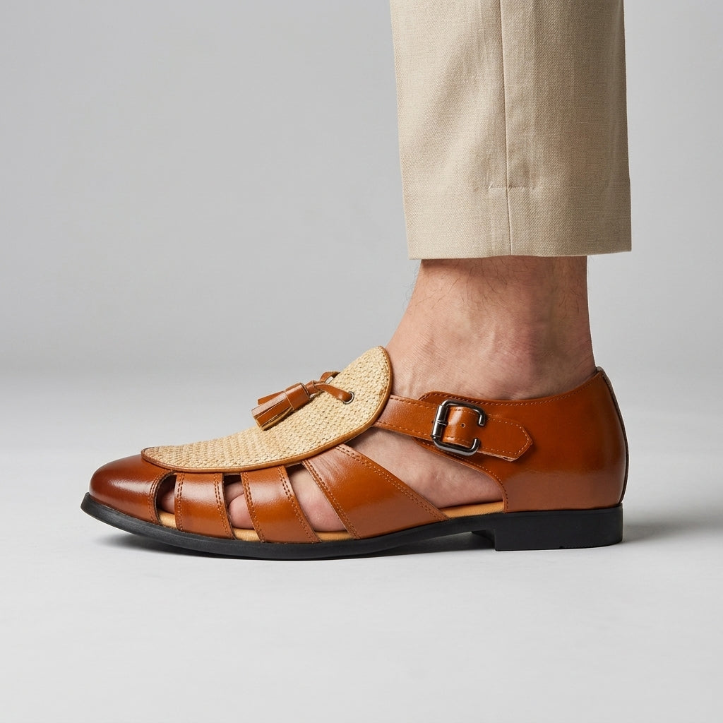 Denford - Håndlavet sandal med lukket tå