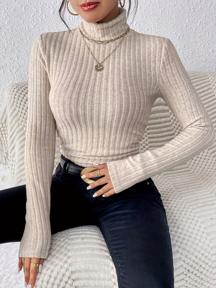 Amity - Blød rullekravesweater
