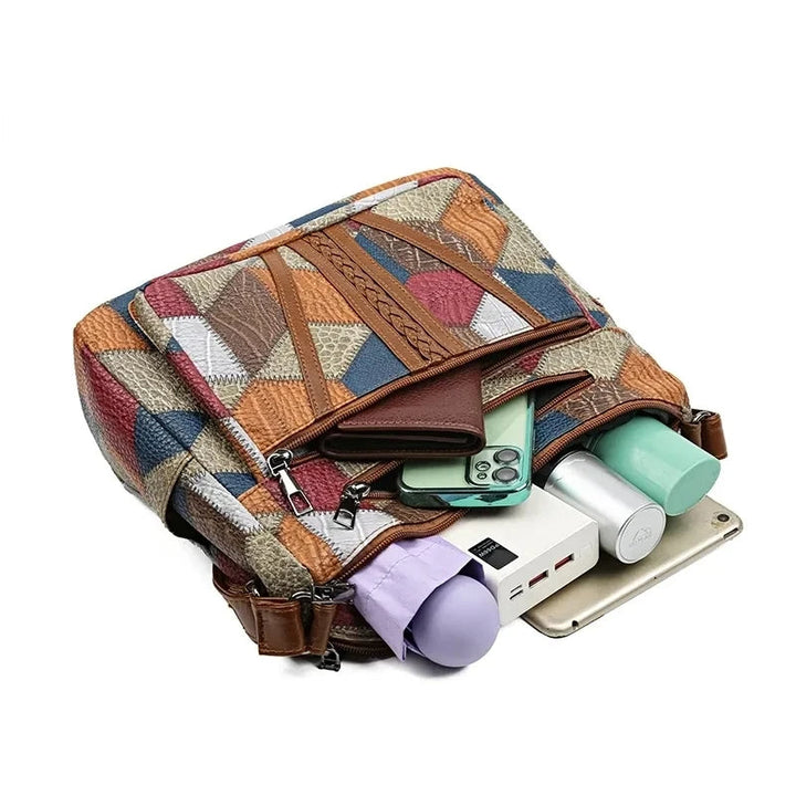 Lauranique - Blød patchwork crossbody-taske