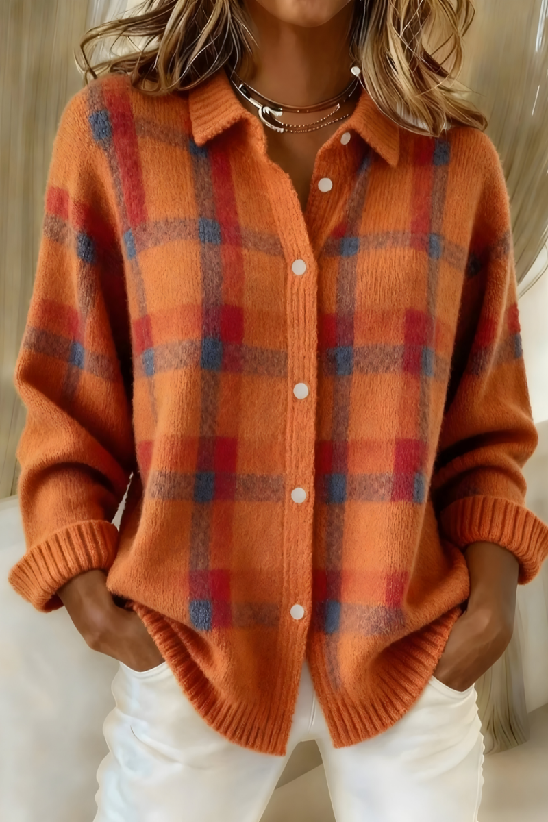 Ashara - Blød ternet cardigan