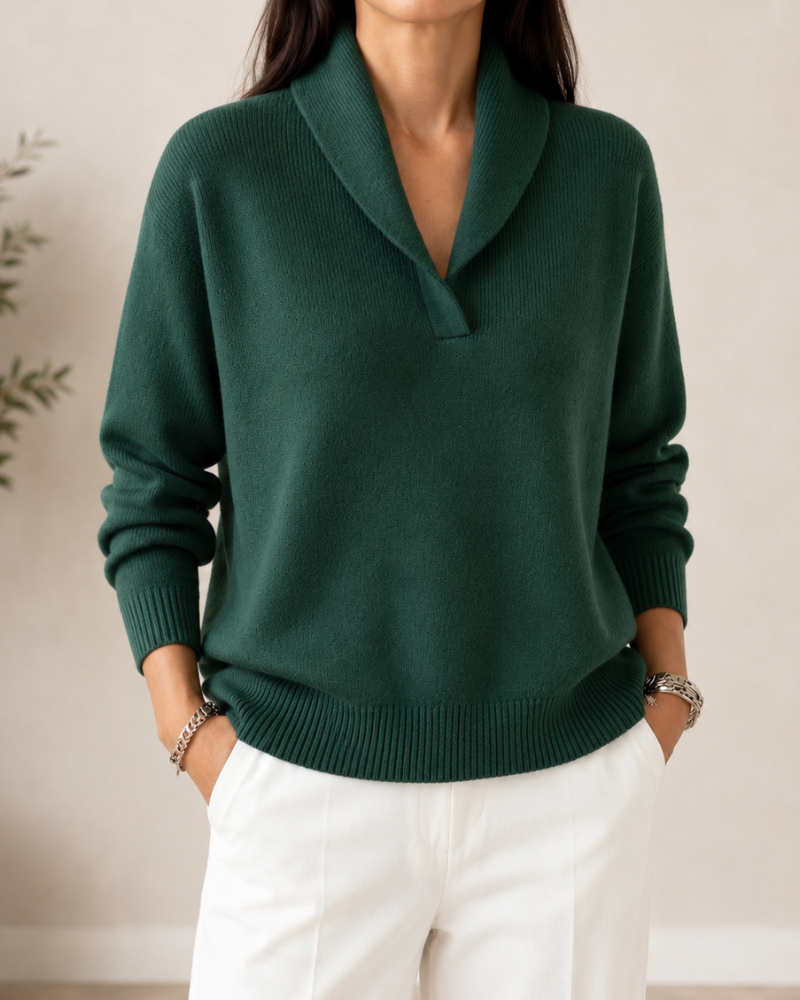 Amandina - Blød V-hals-sweater