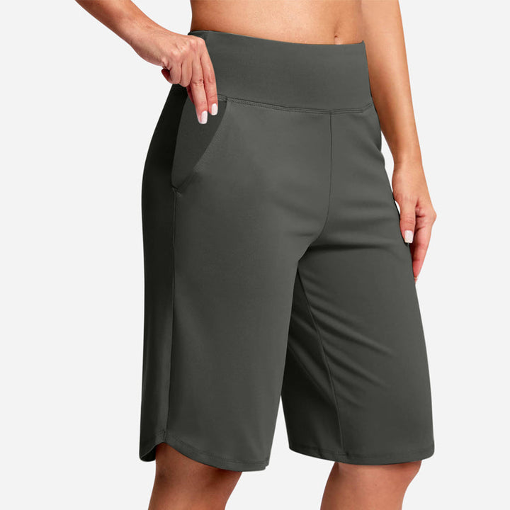 Odeliora - Højtaljede komfortable bermudashorts