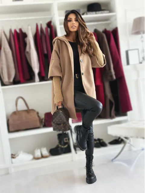 Esteliane - Afslappet cape-ærmet cardigan