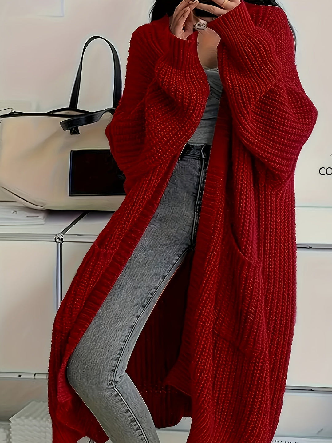Rosalienne - ultrablød lang cardigan