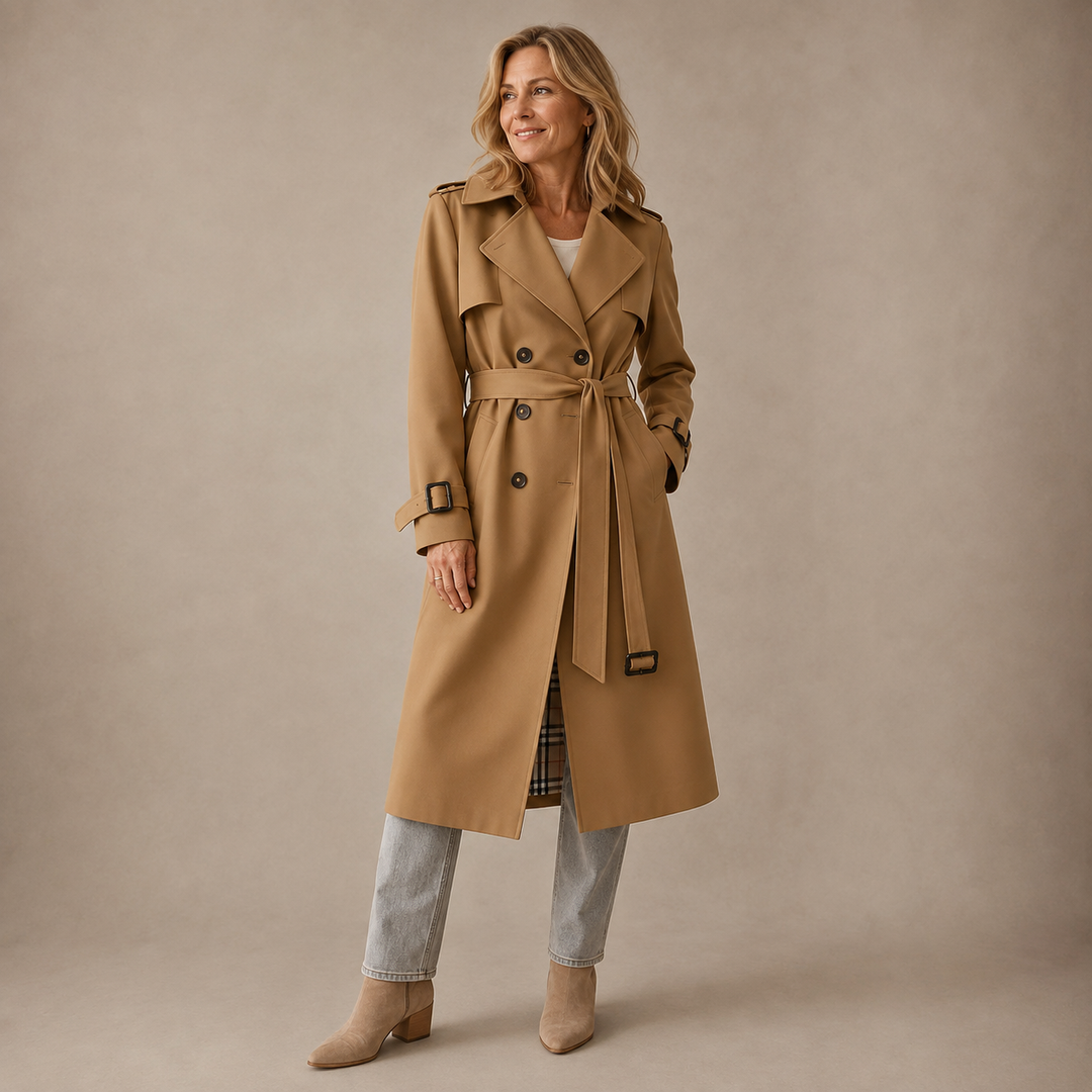 Lila - Figursyet trenchcoat