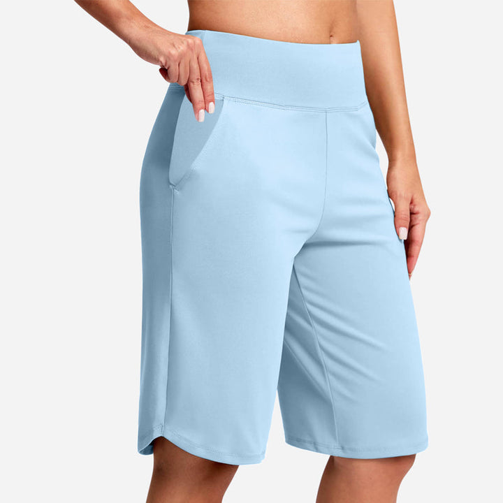 Odeliora - Højtaljede komfortable bermudashorts