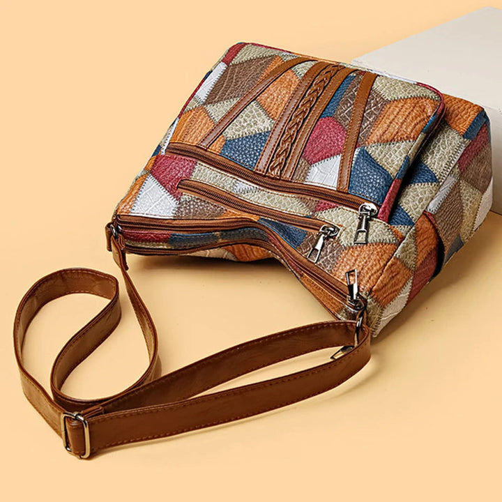 Lauranique - Blød patchwork crossbody-taske