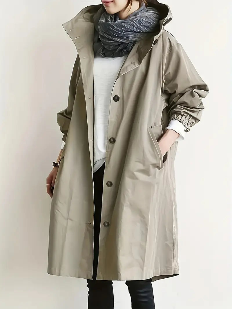 Lyonesse - Vandafvisende oversize trenchcoat