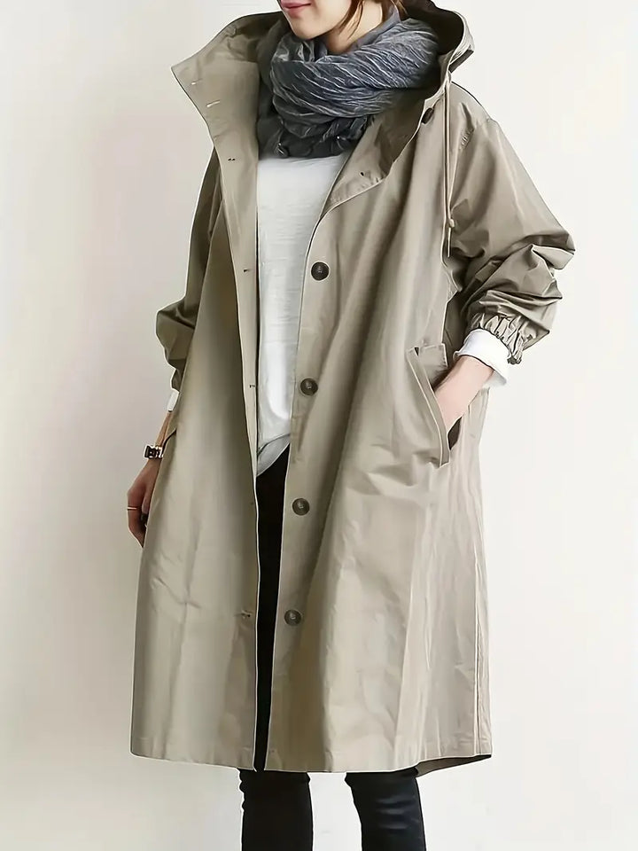 Lyonesse - Vandafvisende oversize trenchcoat