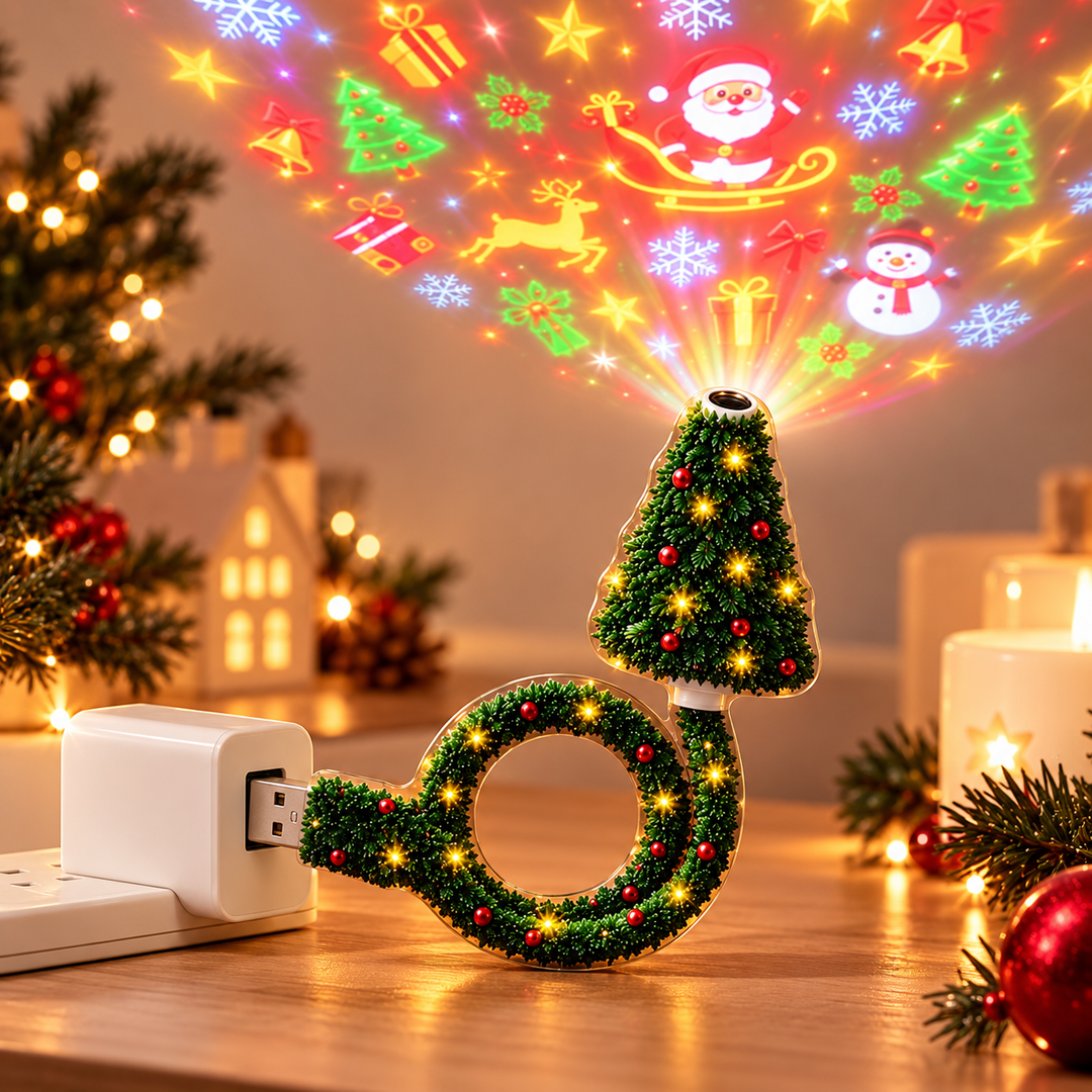 Festelle - LED-projektorlampe til juletræ