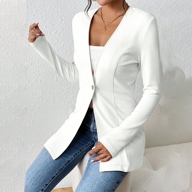 Alivienne - Figursyet blazer med én knap