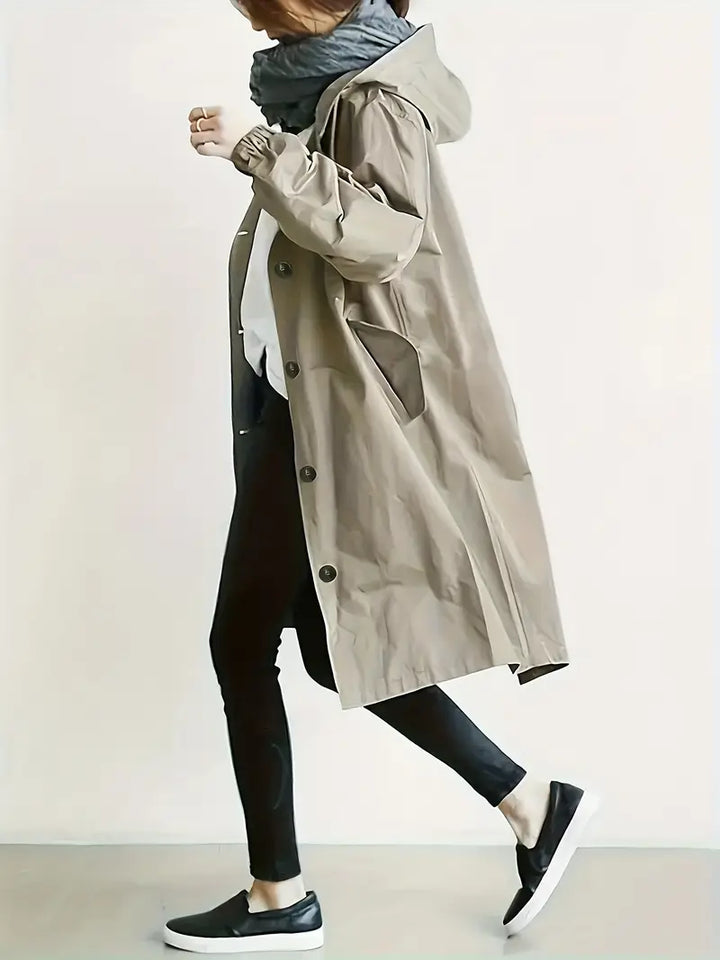 Lyonesse - Vandafvisende oversize trenchcoat