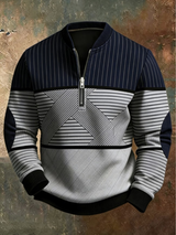 Anvar - Blød half-zip trøje