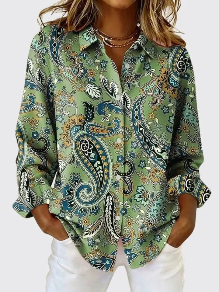 Gillian - Eksklusiv paisley-bluse