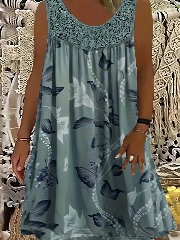 Ariadne - Elegant blomstret shiftkjole