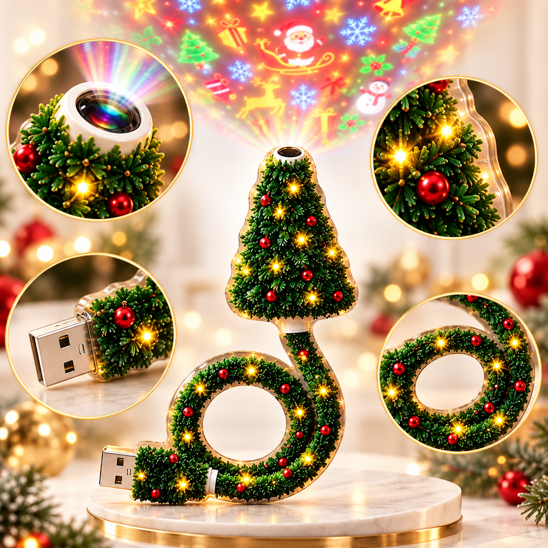 Festelle - LED-projektorlampe til juletræ
