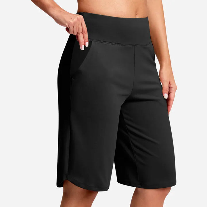 Odeliora - Højtaljede komfortable bermudashorts