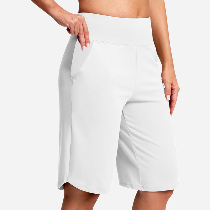 Odeliora - Højtaljede komfortable bermudashorts