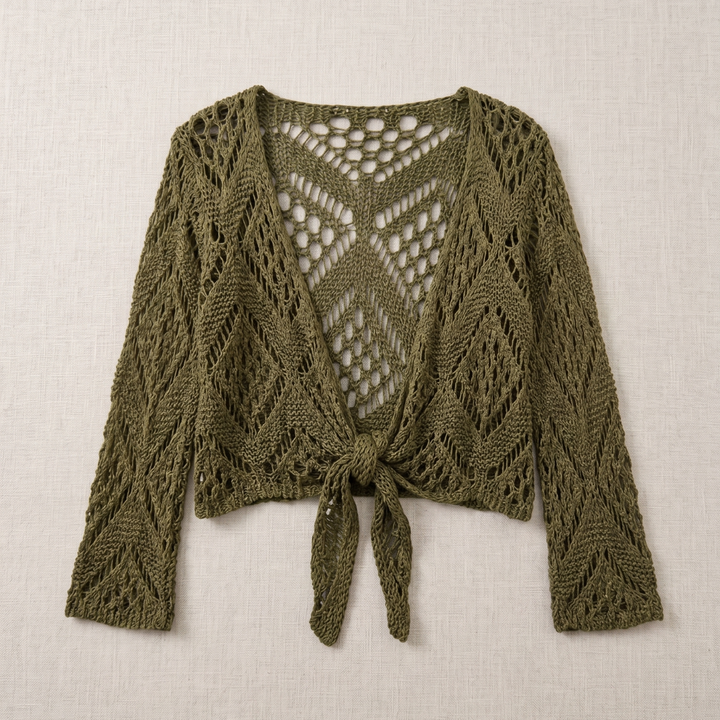 Aravelle - Åbenstrikket cardigan