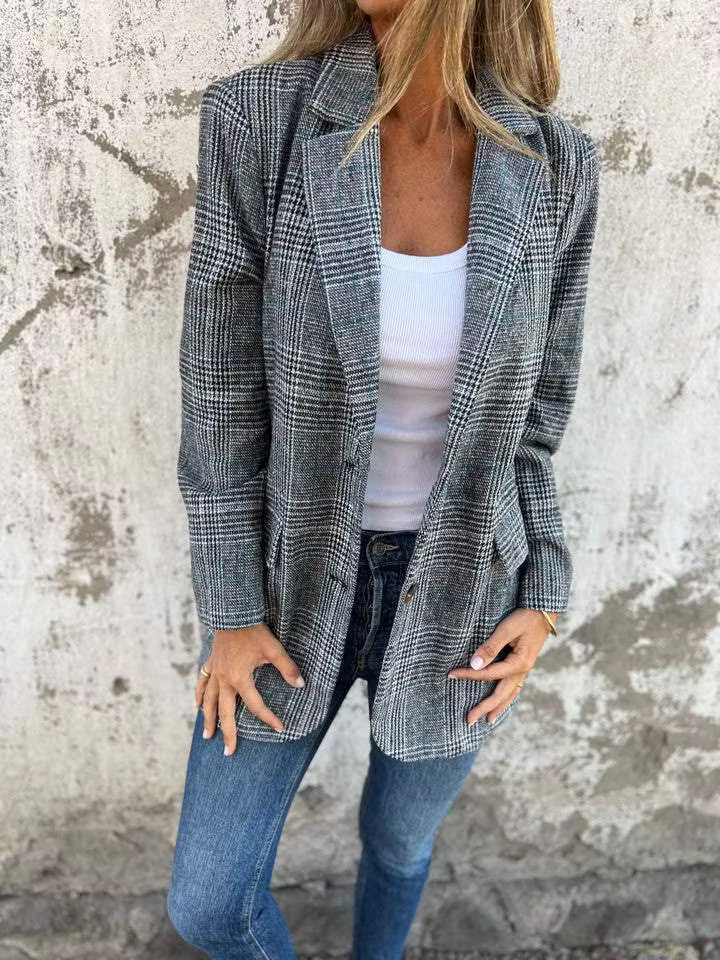 Eira - Figursyet lang ternet blazer