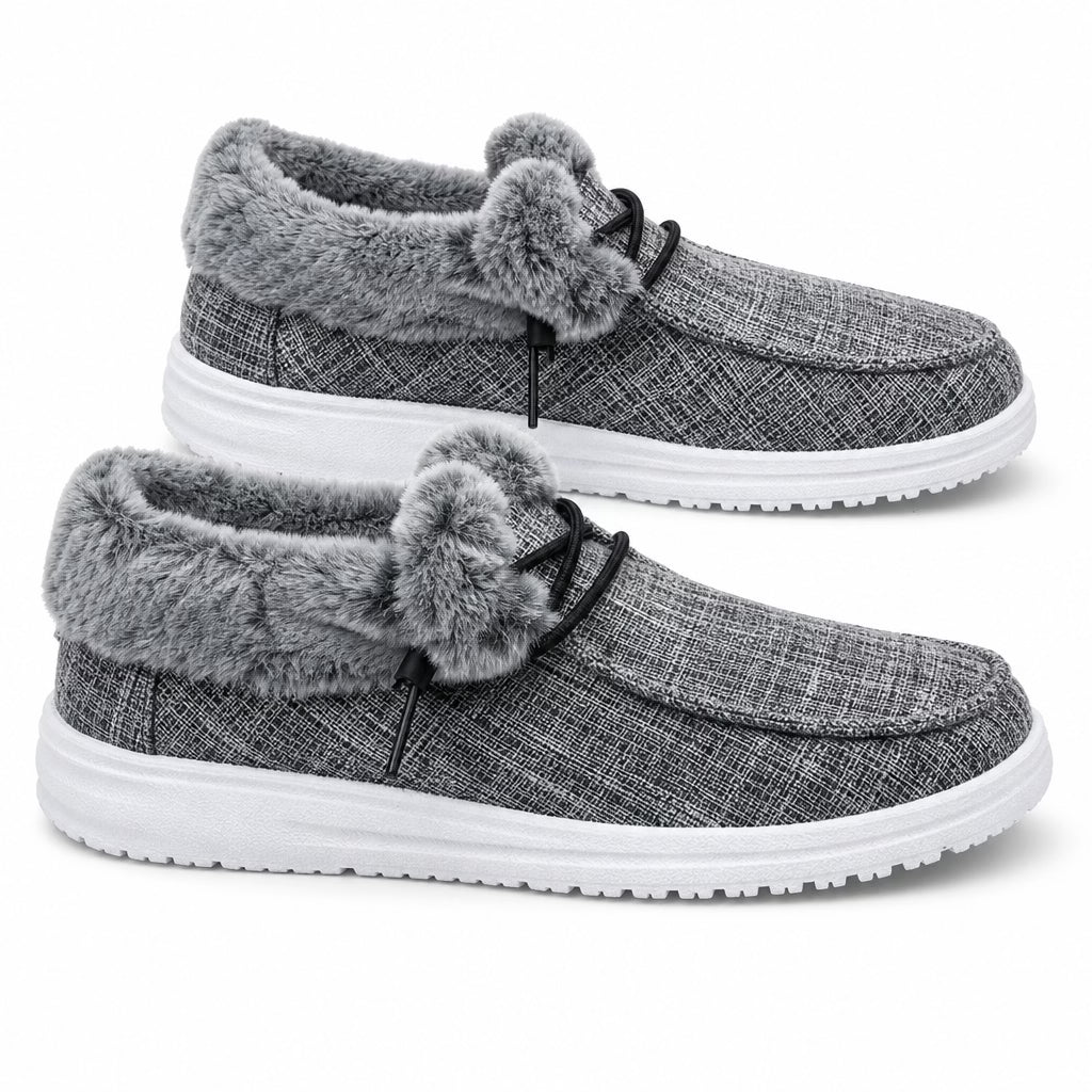 Aviva - Komfortable plysforede slip-on-sko