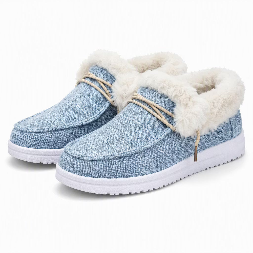 Aviva - Komfortable plysforede slip-on-sko