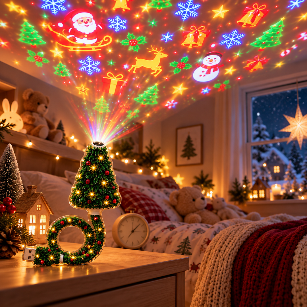 Festelle - LED-projektorlampe til juletræ