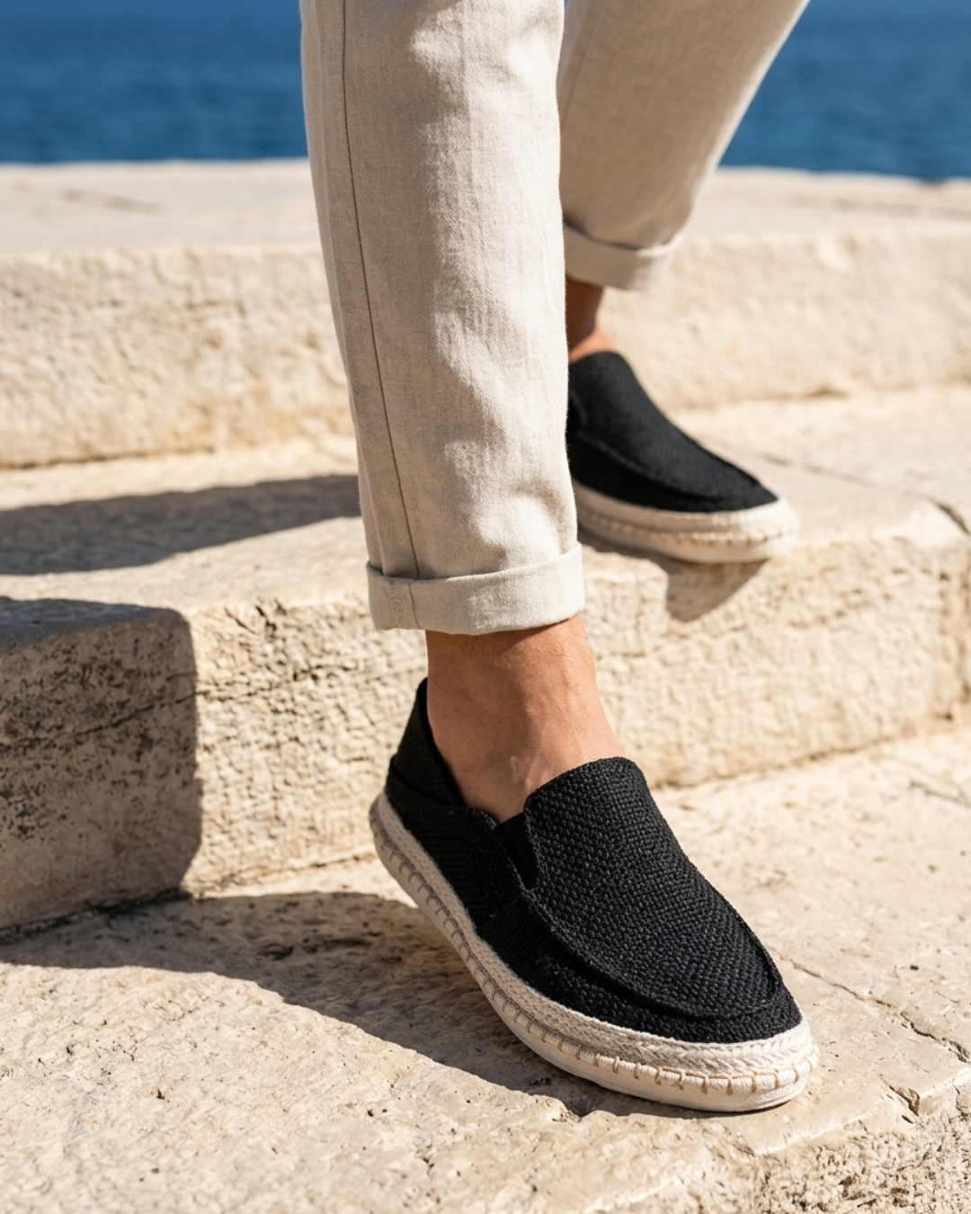 Falkner - Teksturerede slip-on espadriller