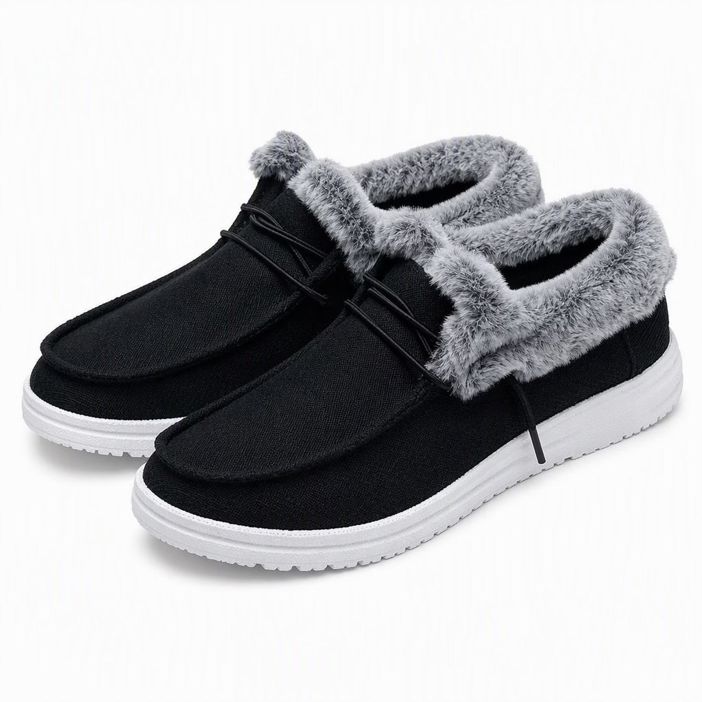 Aviva - Komfortable plysforede slip-on-sko