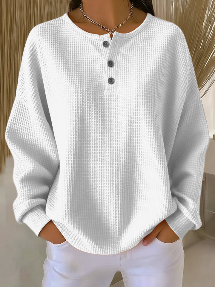 Carabelle - Tekstureret henley-sweatshirt