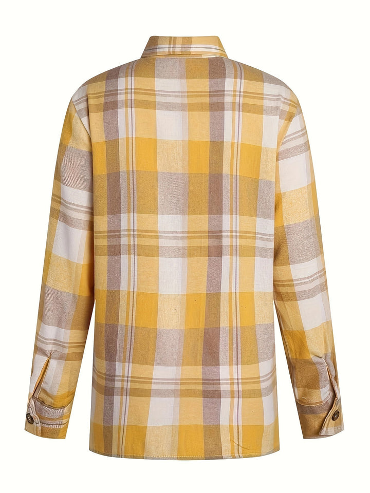 Nadira - Let gingham-ternet skjorte