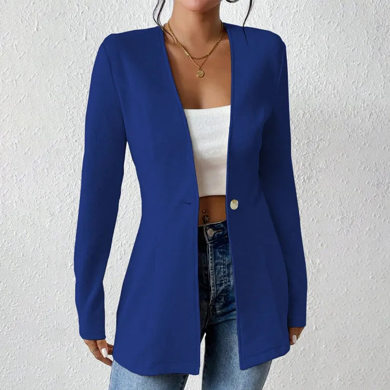 Alivienne - Figursyet blazer med én knap