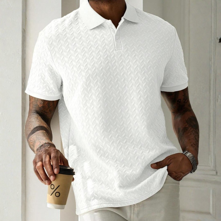 Halver - Tekstureret poloshirt