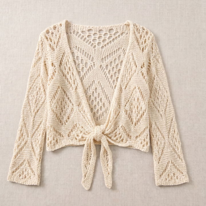 Aravelle - Åbenstrikket cardigan