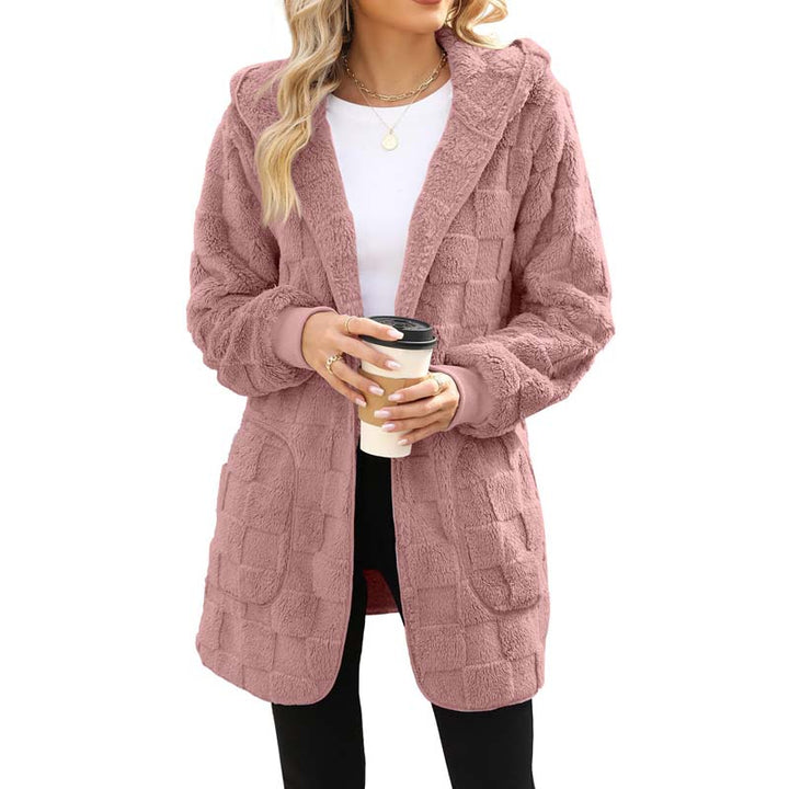 Zinnabelle - Plysset cardigan med hætte