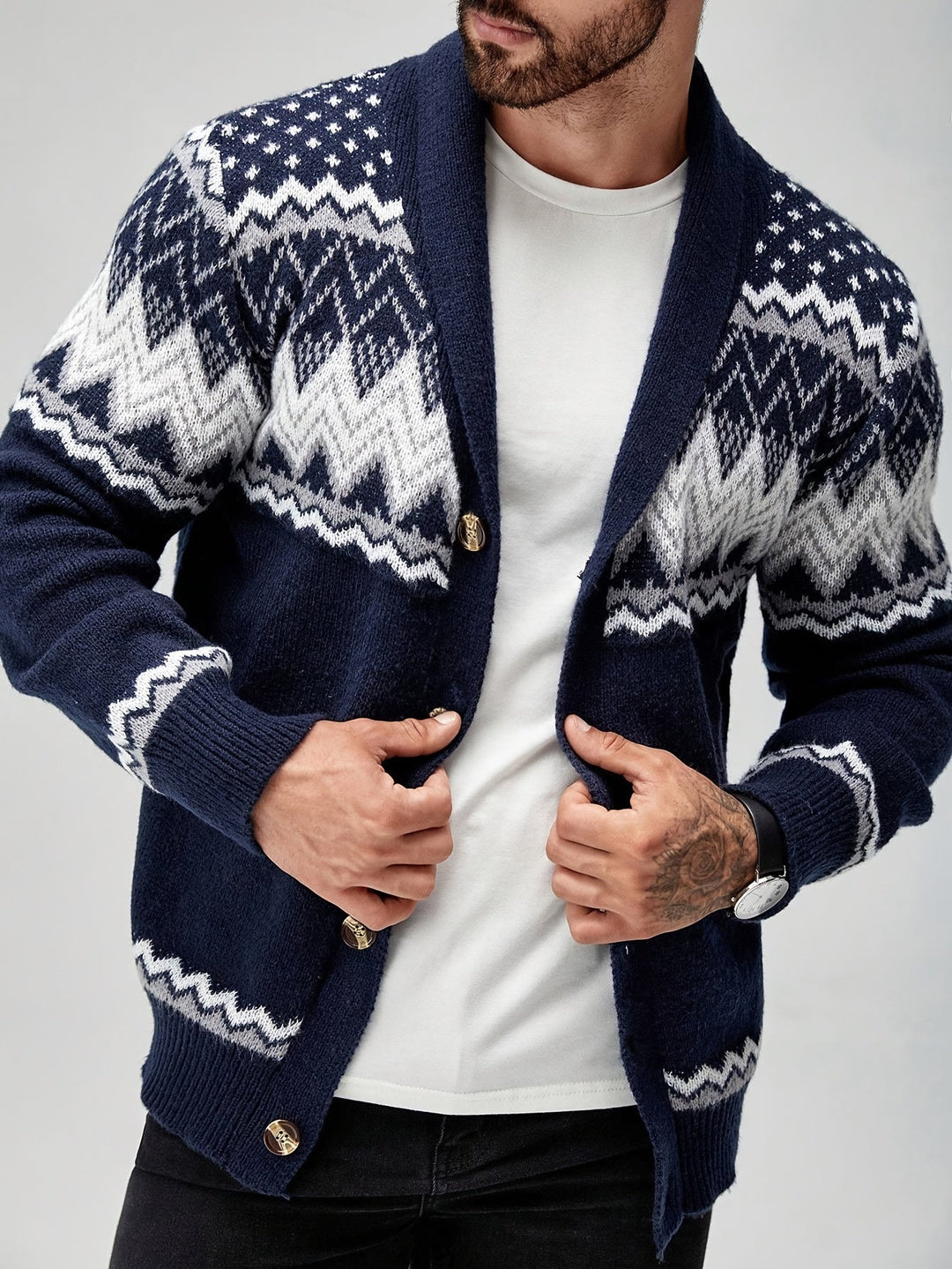 Joren - Strikket blazer med struktur