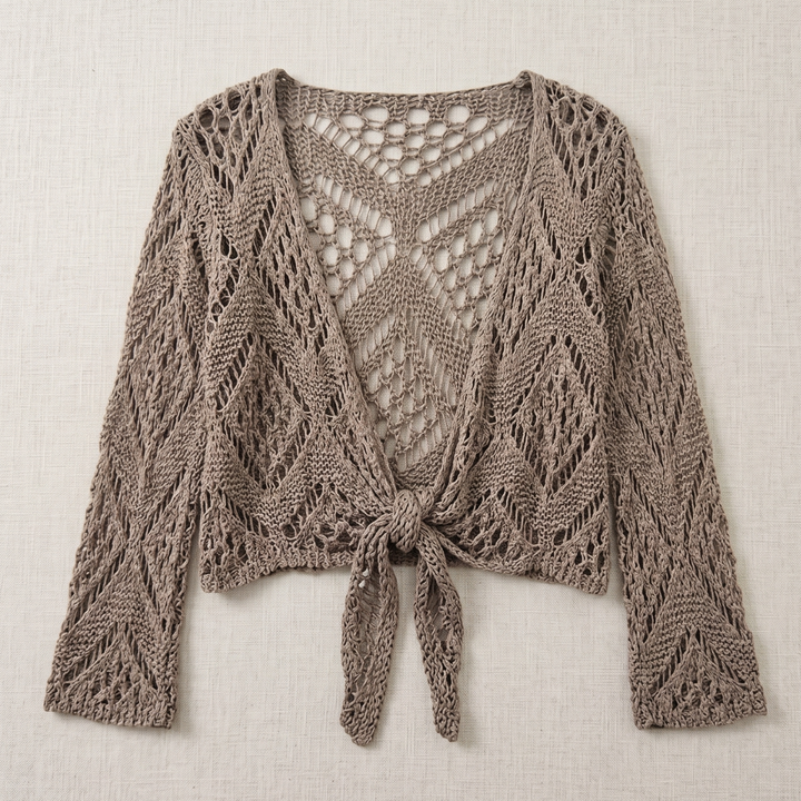 Aravelle - Åbenstrikket cardigan