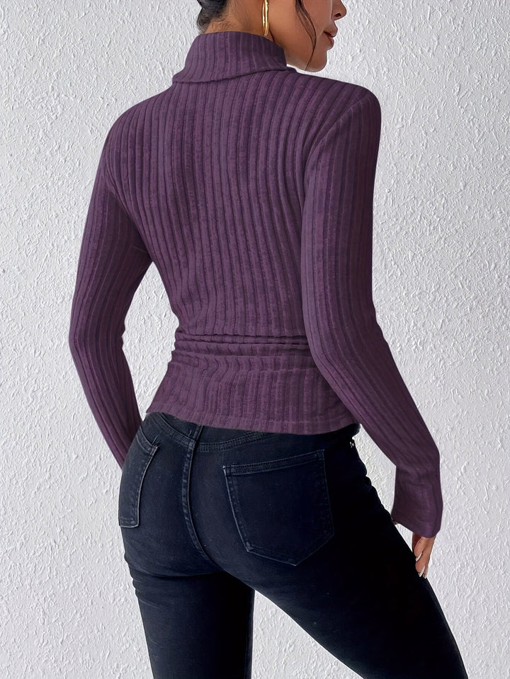 Amity - Blød rullekravesweater