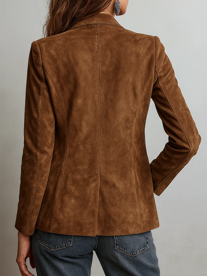 Mirevalle - Skræddersyet vintage ruskindsblazer