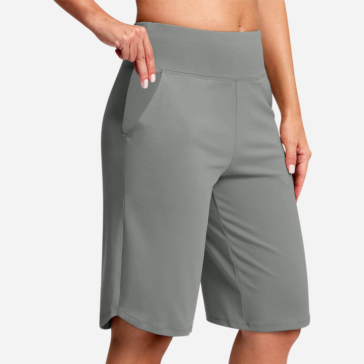 Odeliora - Højtaljede komfortable bermudashorts