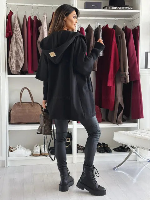 Esteliane - Afslappet cape-ærmet cardigan
