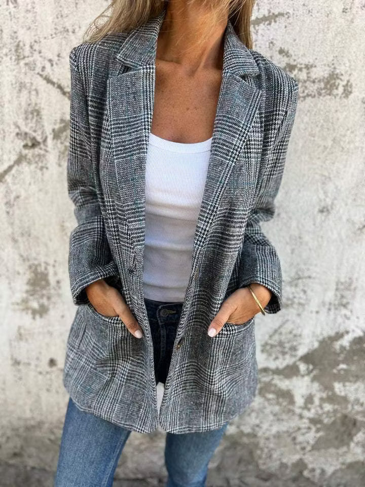 Eira - Figursyet lang ternet blazer