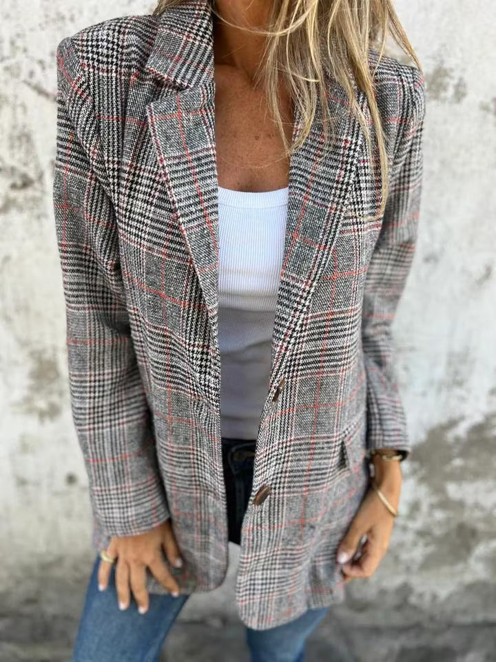 Eira - Figursyet lang ternet blazer