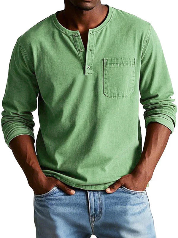 Emmett - Blød Henley T-shirt