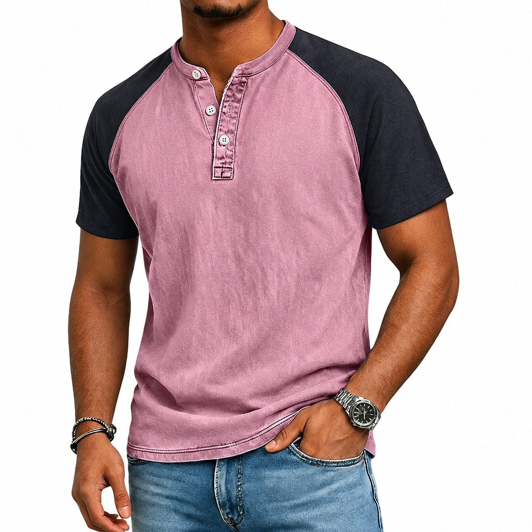 Edgehill - Vintagevasket Henley T-shirt