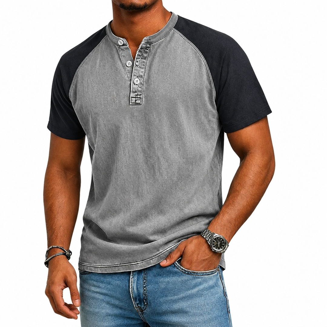 Edgehill - Vintagevasket Henley T-shirt